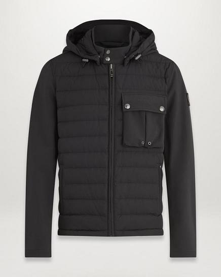 Doudoune Belstaff Homme Wing Hybrid Noir Nylon Soldes QR3524781